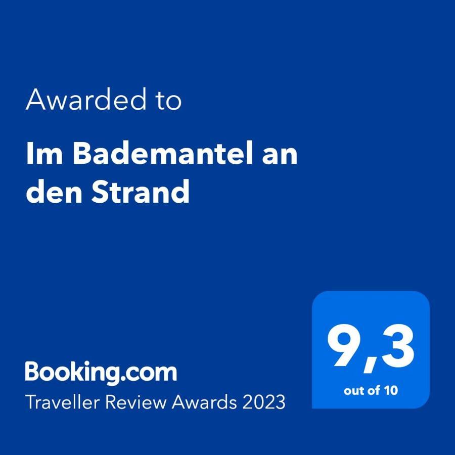 Im Bademantel An Den Strand Mit Terrasse Эккернфёрде Экстерьер фото
